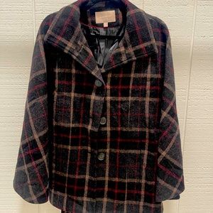 Banana Republic Plaid poncho